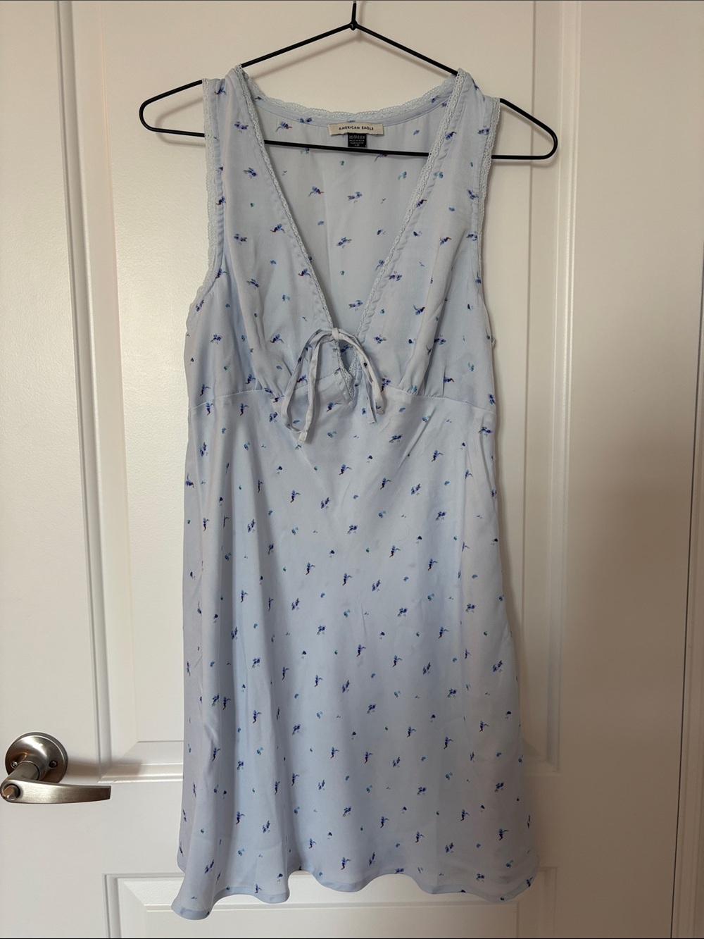 American Eagle Outfitters Pale Blue Floral dress